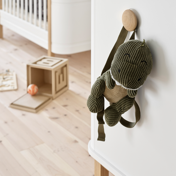 Wood Dresser 3 Drawers, white/oak, Oliver Furniture