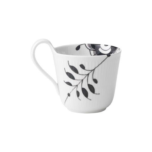 Black Fluted Mega High Handle Cup 33 cl, Royal Copenhagen