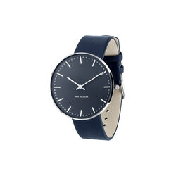 City Hall Wrist Watch, oxford blue/steel/oxford blue, Arne Jacobsen Watches