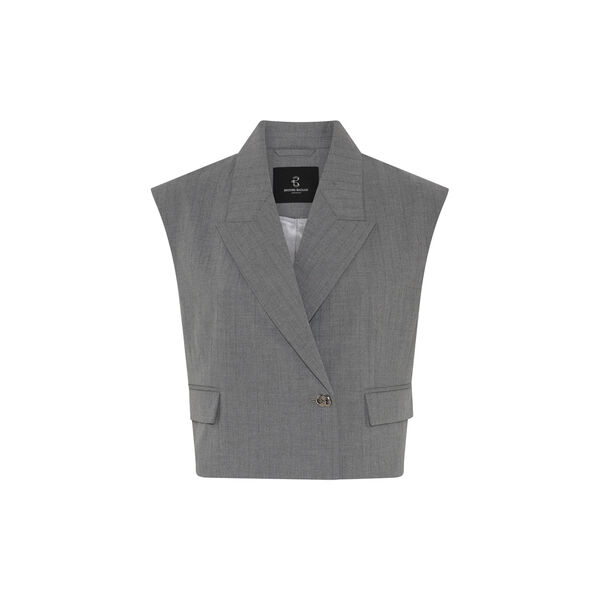 LataniaBBLinis waistcoat, grey, Bruuns Bazaar