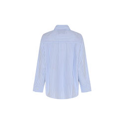 Josephine Oversize Shirt, red/blue stripe, LA RŌUGE