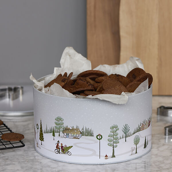 Vinter Cookie Tin Set, arctic ice/woodrose, Bastian