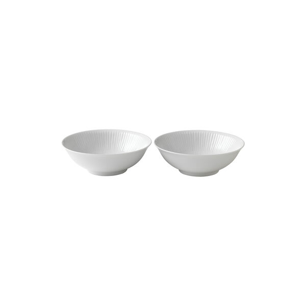 White Fluted Bowl 35 cl, 2 pcs White Fluted Bowl 35 cl, 2 pcs, Royal Copenhagen