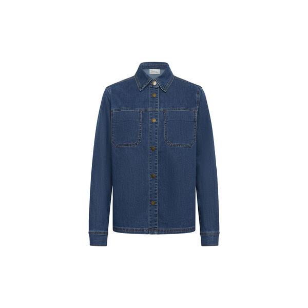 Denim Shirt MWAnn 115 | Medium Clear Blue Wash | Blouse, My Essential Wardrobe