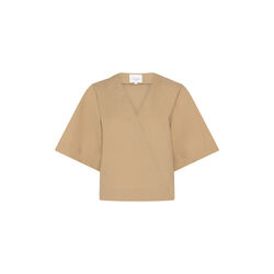 Pia Blouse S/S, sand, LA RŌUGE