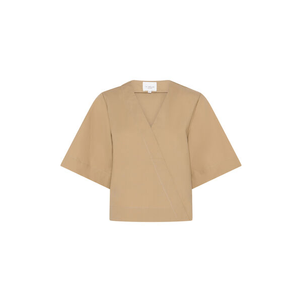 Pia Blouse S/S, sand, LA RŌUGE