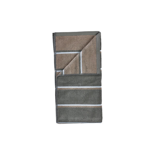 Sauna Towel, olive green/taupe/blue fog, Zone Denmark