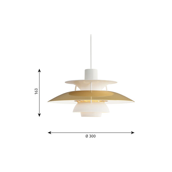 PH 5 Mini Pendant, brass, Louis Poulsen