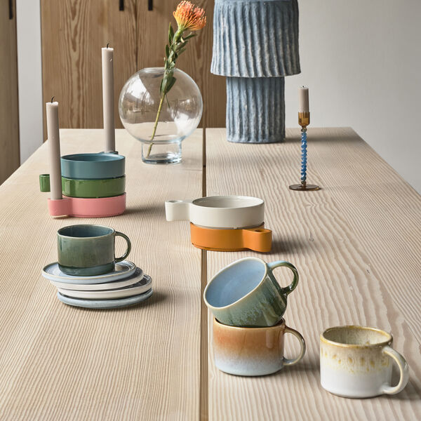 Styles Mug with Handle 2 pcs, green/blue, Villa Collection