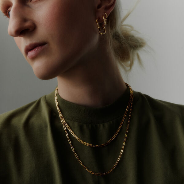 Carlo Necklace, gold, Maria Black