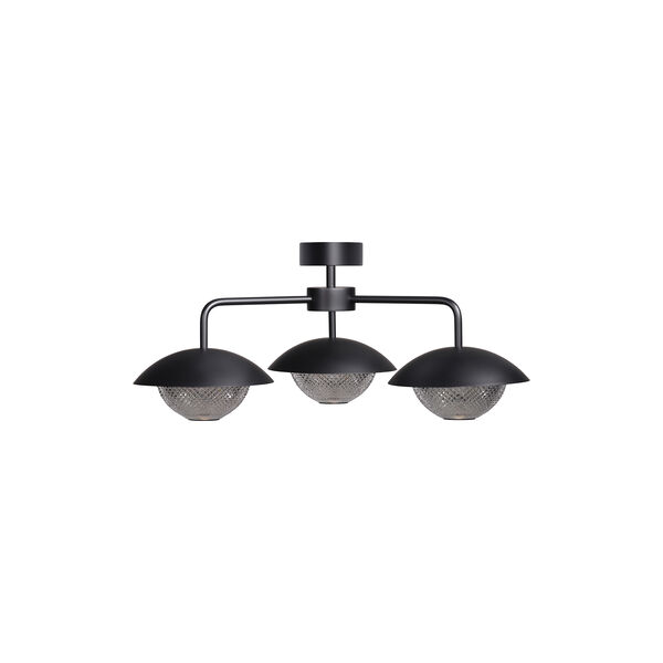 Grace 3 Chandelier, black, Rubn