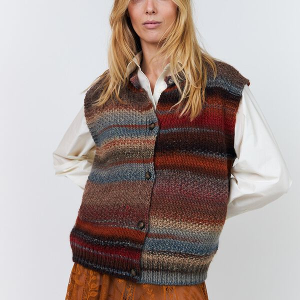 NynneLL Knit Vest SL, rust, Lollys Laundry