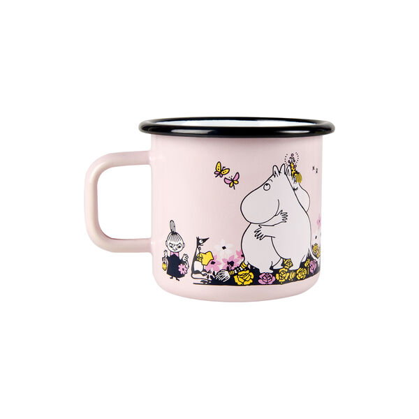 Hug Enamel Mug, pink Hug Enamel Mug, pink, Muurla