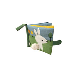 Rabbit's Day Fabric Book, yellow/green, Franck & Fischer