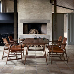 BM1160 Hunting Table, oiled walnut/steel, Carl Hansen & S&oslash;n
