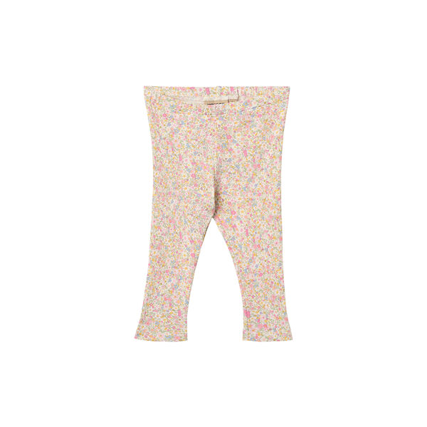 Jersey Leggings Jules, blush flower meadow, Wheat