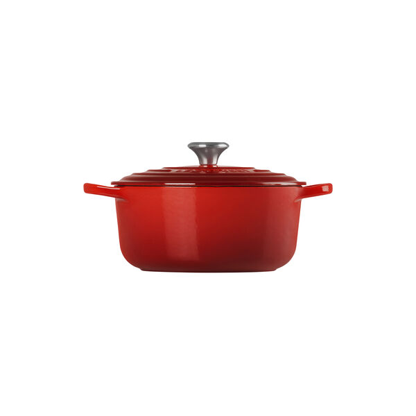 Signature round cast iron pot &Oslash; 20 cm, cerise, Le Creuset