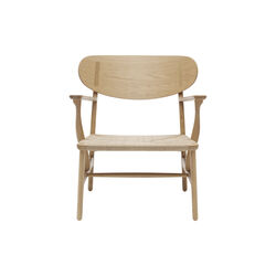 CH22 Lounge Chair, soap treated oak/natural, Carl Hansen & Søn