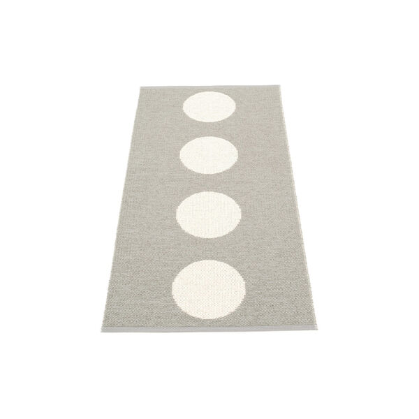 Vera Plastic Rug, warm grey/vanilla, Pappelina