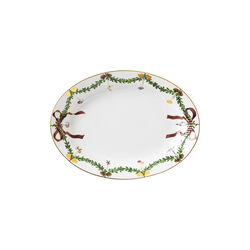 Star Fluted Christmas Dish Oval 34 cm, Royal Copenhagen
