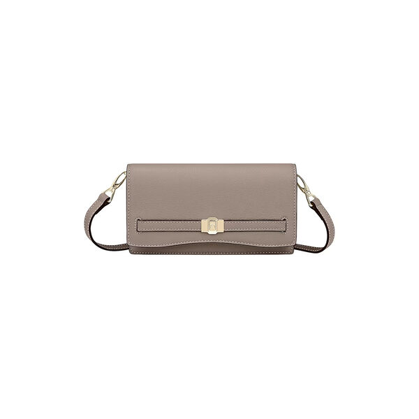 Farah Wallet on Leather Strap, taupe, Aigner