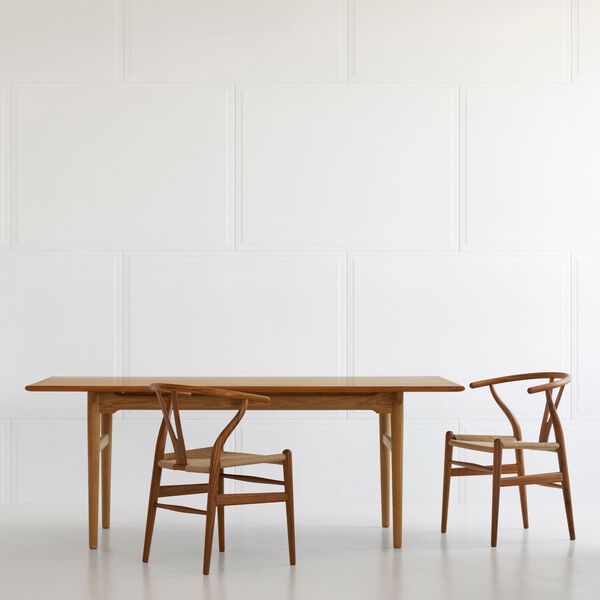 CH327 Dining Table, oiled teak/oiled oak, Carl Hansen & Søn