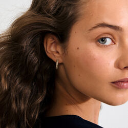 TATUM hoops Medium, gold plated, Pilgrim