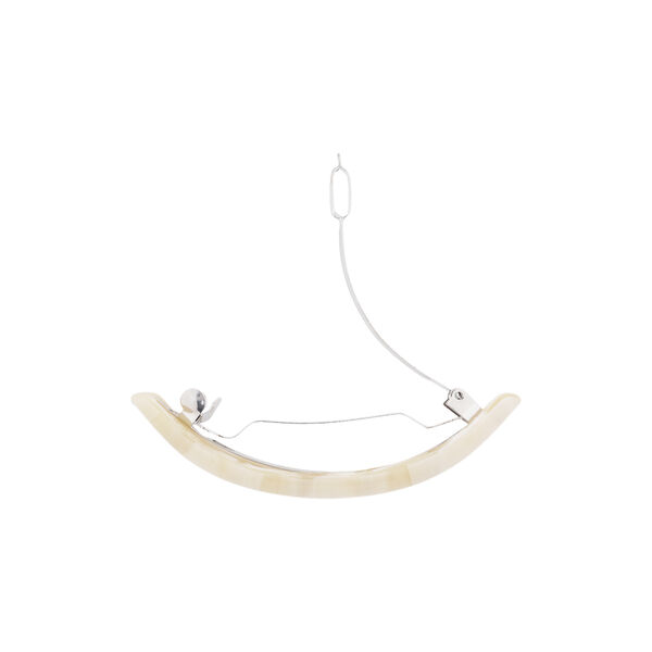 Curved Bone Clip, ivory, SUI AVA