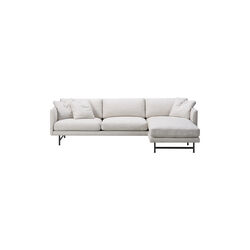 FF5625 Calmo 3-seater Sofa Chaise, beige/black, Fredericia Furniture