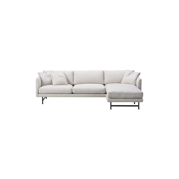FF5625 Calmo 3-seater Sofa Chaise, beige/black FF5625 Calmo 3-seater Sofa Chaise, beige/black, Fredericia Furniture