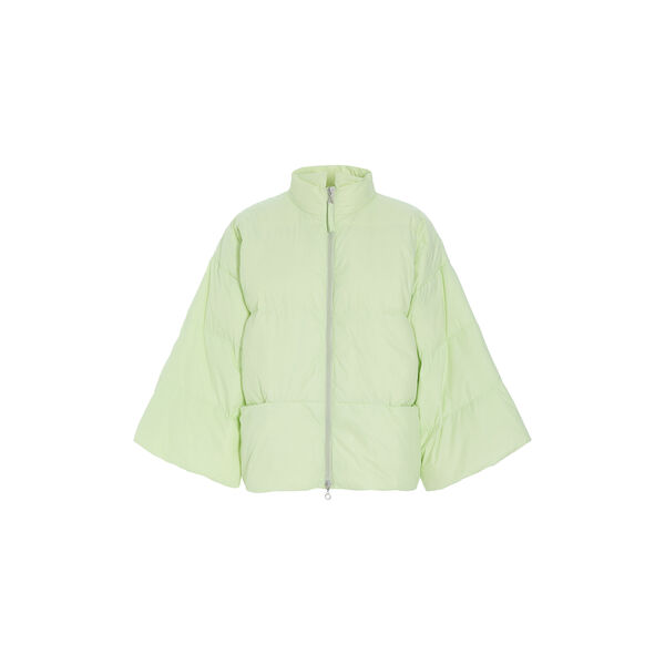 Feather down jacket with collar, lime cream, BITTE KAI RAND
