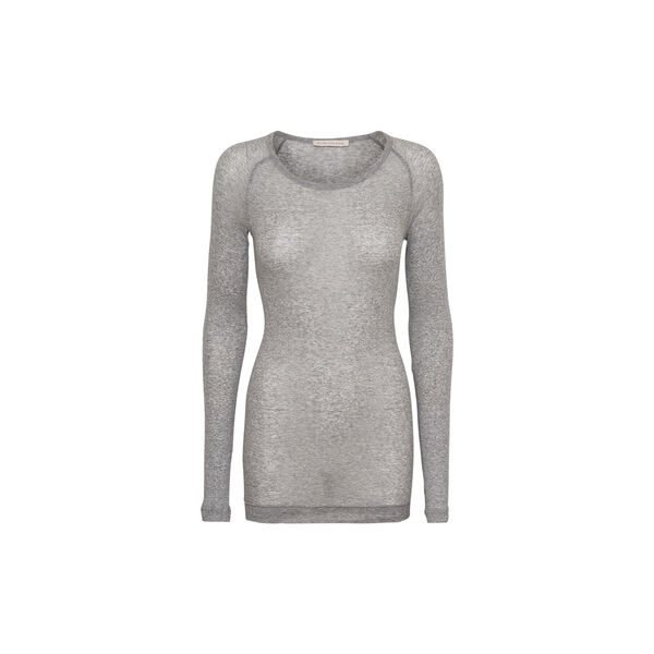 Elvira Blouse, grey melange, Seamless Basic