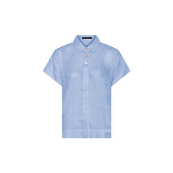 Pure Linen Blouse,  sky way blue, Micha