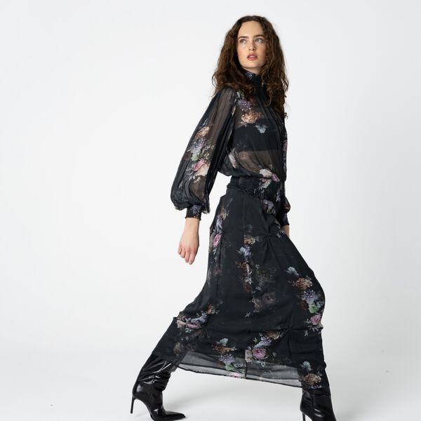 Skirt in vintage floral print, vintage floral print, Coster Copenhagen