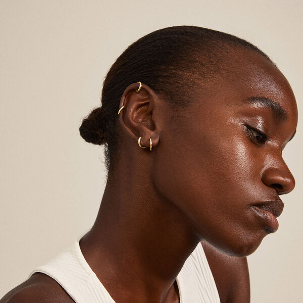 ARIELLA Hoops 2 in 1 set, gold plated, Pilgrim
