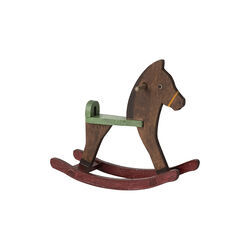 Mouse Rocking Horse, dark brown, Maileg