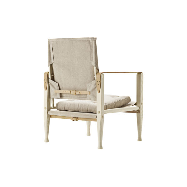 KK47000 Safari Chair, white oiled ash/natural, Carl Hansen & Søn