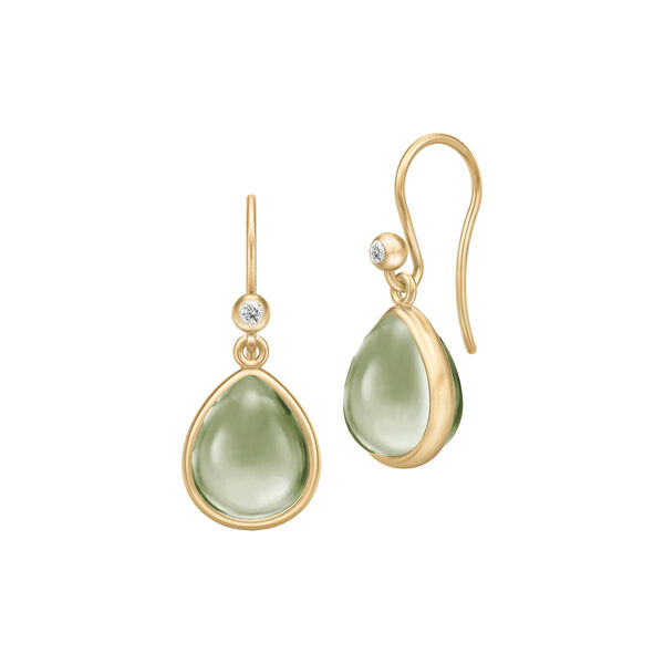 Paloma Earrings, gold/olive, Julie Sandlau