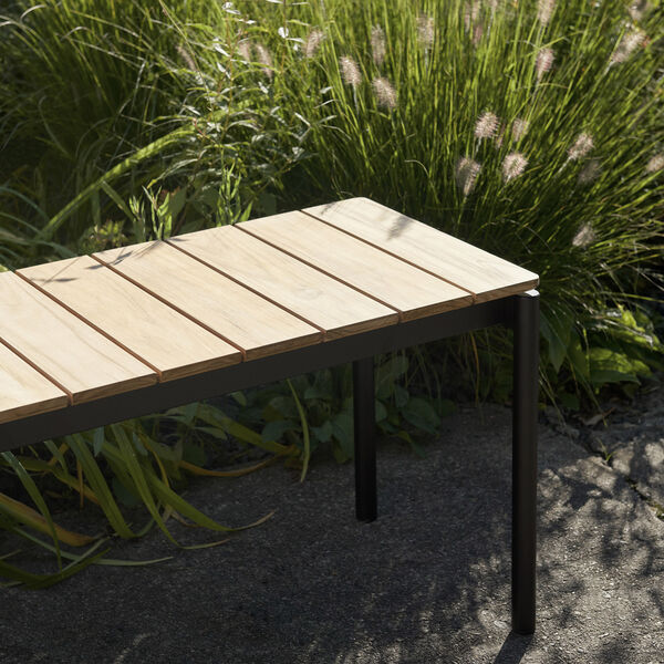 Ville AV28 Outdoor Bench, warm black Ville AV28 Outdoor Bench, warm black, &Tradition