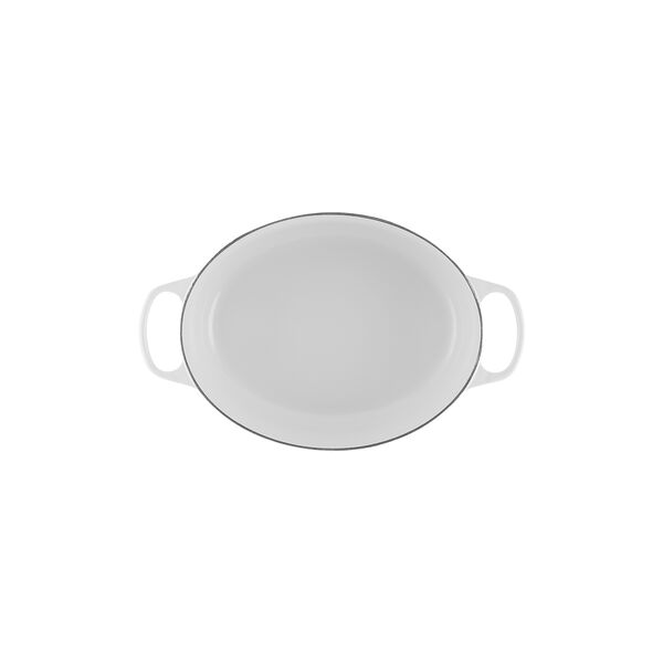 Signature cast iron oval casserole &Oslash; 31 cm, white, Le Creuset