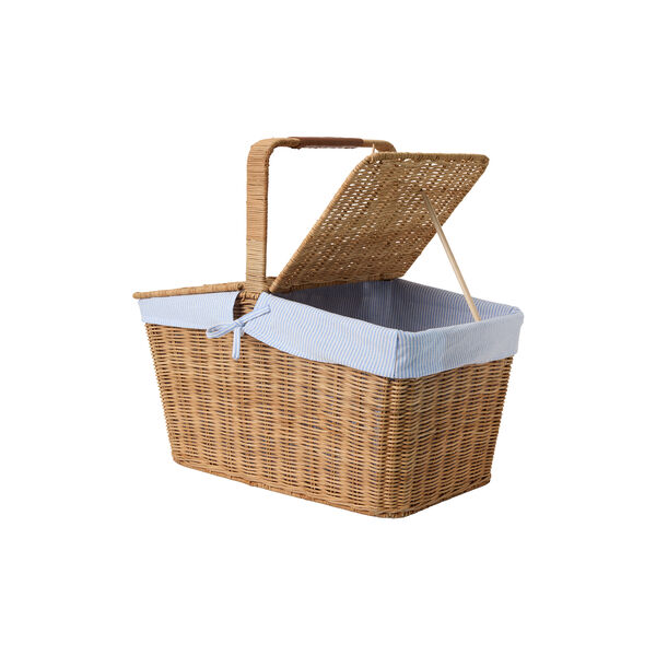 Rattan&nbsp;Picnic&nbsp;Basket&nbsp;with&nbsp;Liner, Lexington