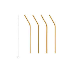 Peak Straw 4 pcs, Orrefors