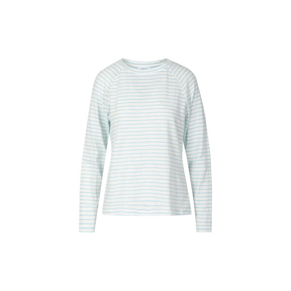 SILLA stripe longsleeved t-shirt - Mid sleeve, light blue/white stripe, Coster Copenhagen