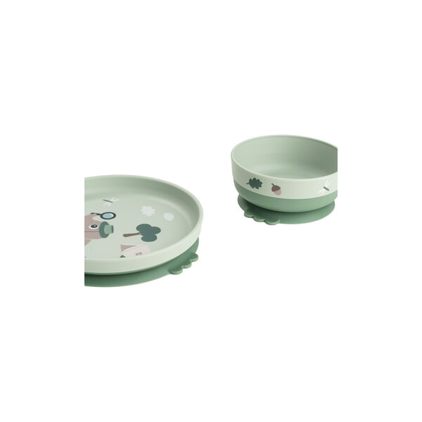 Foodie Dinner Set With 360&deg; Cup | Green, Done by Deer