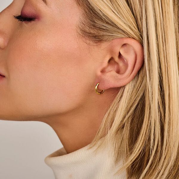 BALANCE HOOP 12 mm, gold plated, Spirit Icons