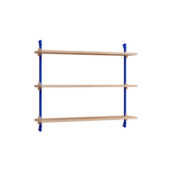 Wall Shelving Small, oak/deep blue, MOEBE