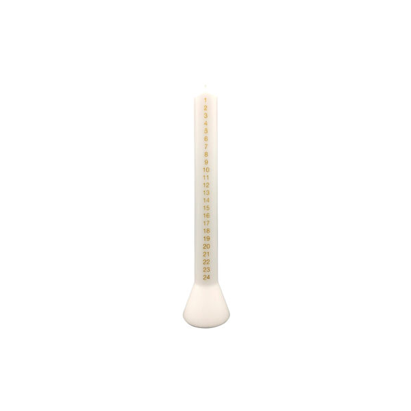 Calender Candle Hyggelyset | White/gold, Alterlyset