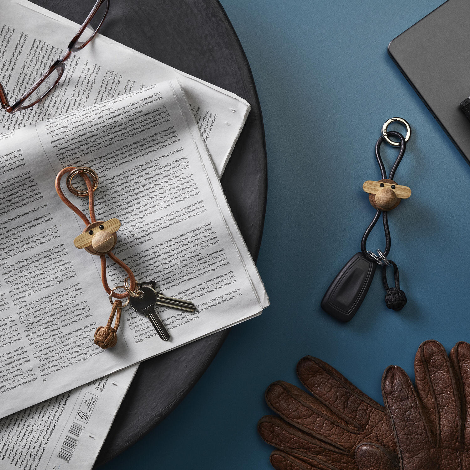 Monkey Keychain, gold