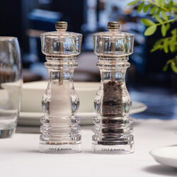 London Salt and pepper set, acrylic, Cole & Mason