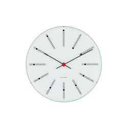 Bankers Wall Clock, white, Arne Jacobsen Clocks